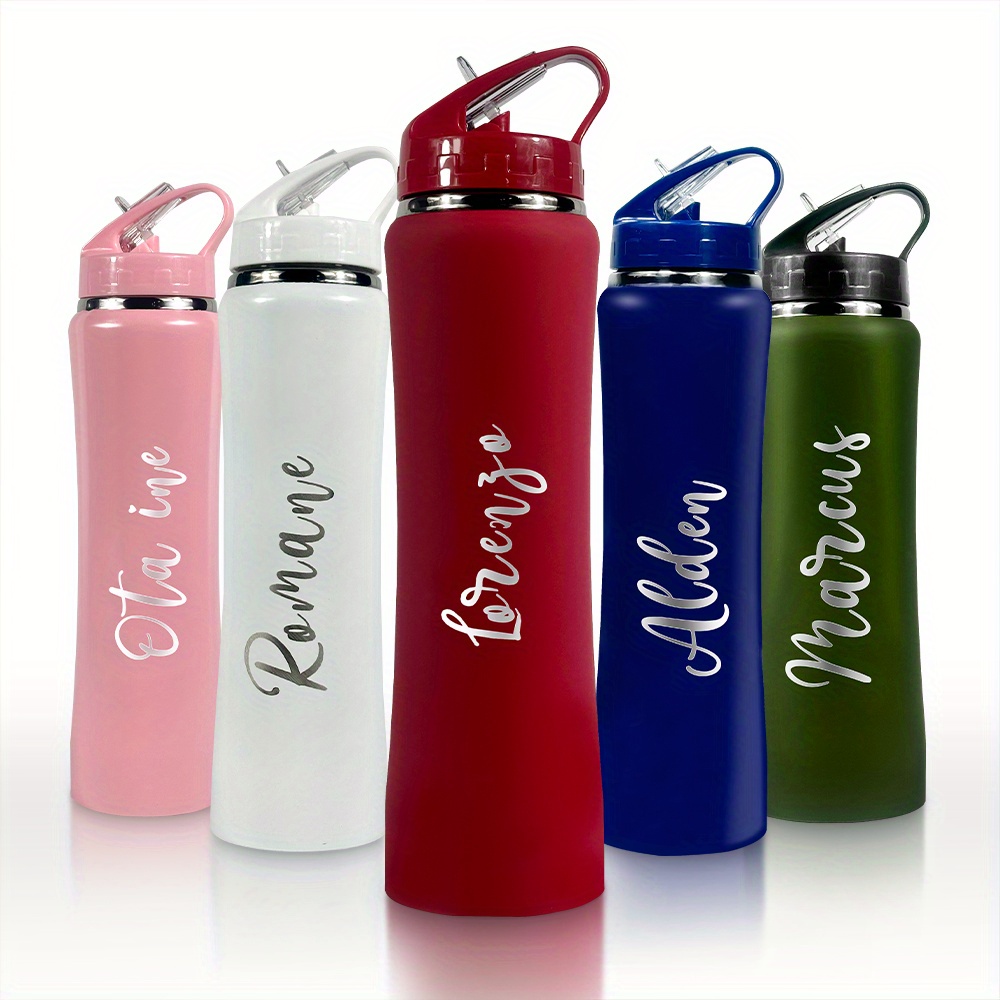 Sports Equipment And Names - Borraccia Personalizzata con Nome, Bottiglia Sportiva