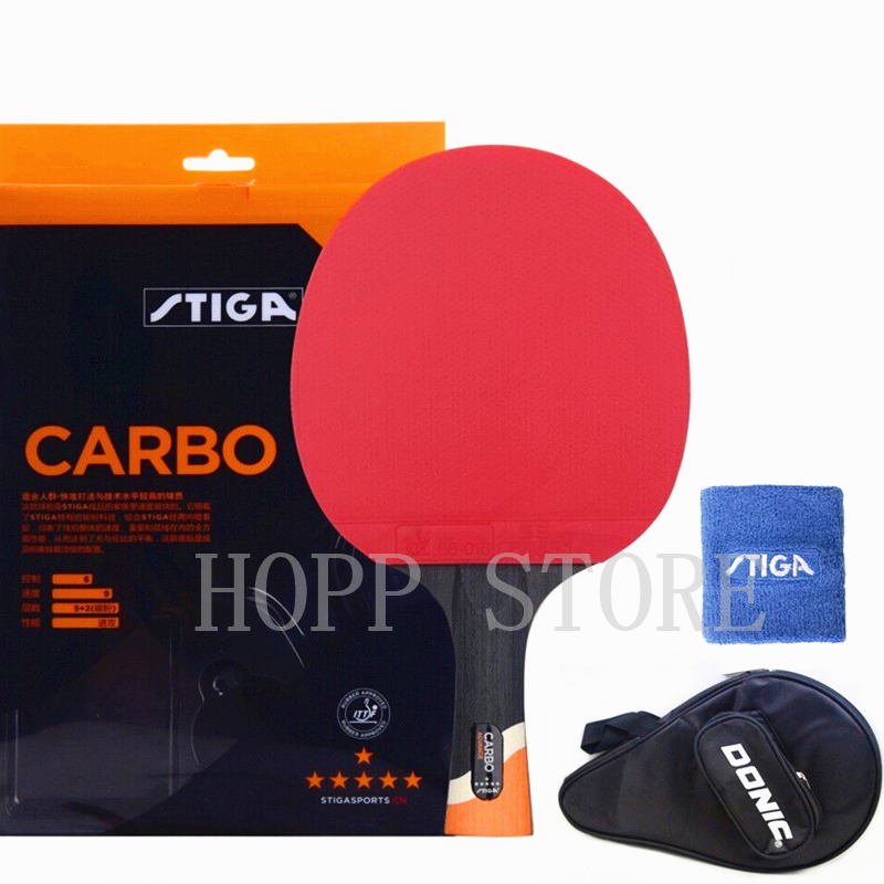 Badminton Racket Carbon - STIGA 6 Star racchetta offensiva brufoli