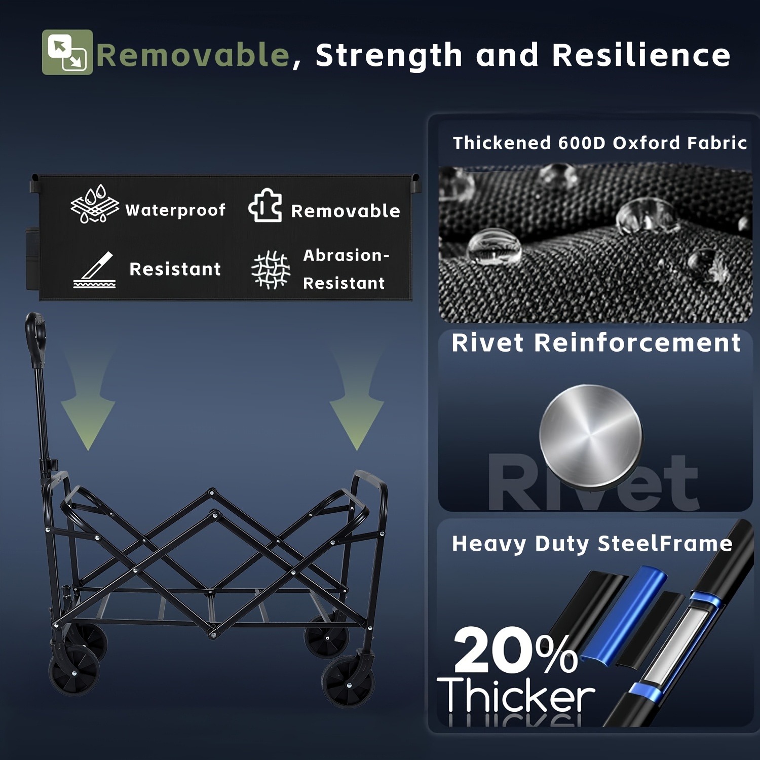 Carrello Pieghevole Nero Resis - Sports Equipment Wagon recensione e prezzo